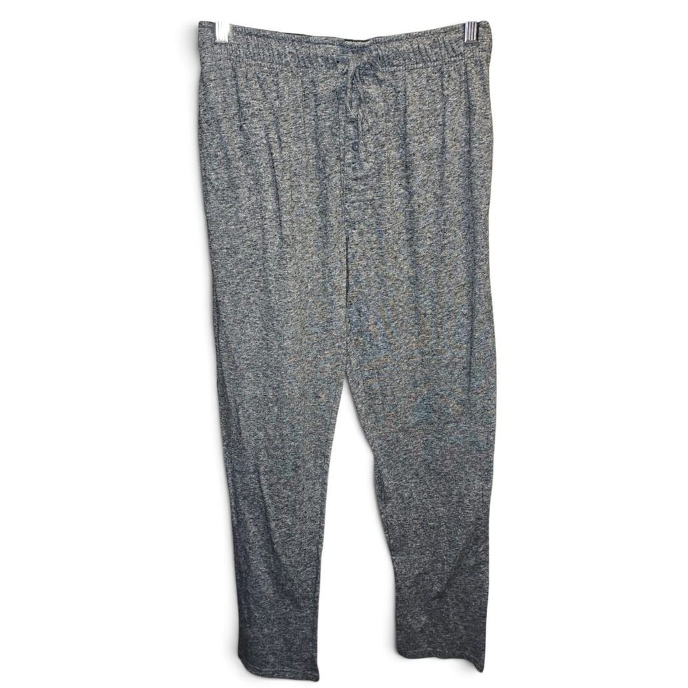 George Pajama Pants Mens Small Gray Good Heathered Cotton Blend Lounge Bottoms